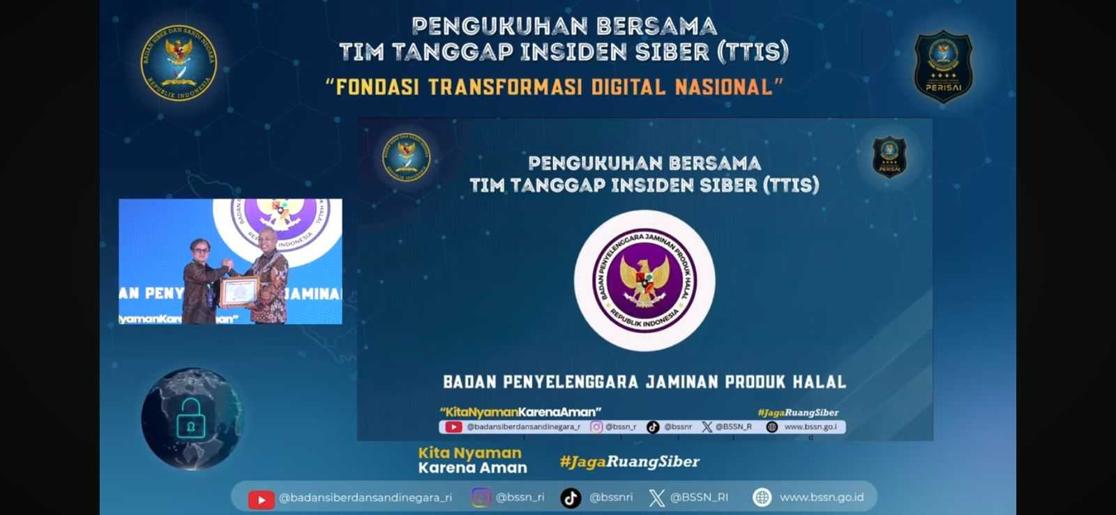 Perkuat Sistem Layanan, BSSN Kukuhkan Tim Tanggap Insiden Siber BPJPH