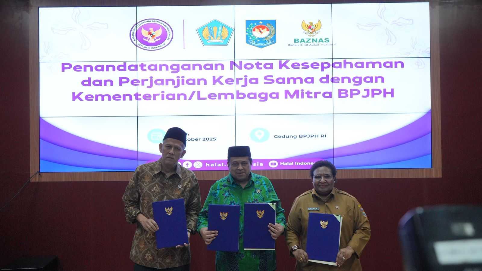 BPJPH Tandatangani MoU & PKS dengan 10 Mitra Strategis, Perkuat Penyelenggaraan Jaminan Produk Halal 