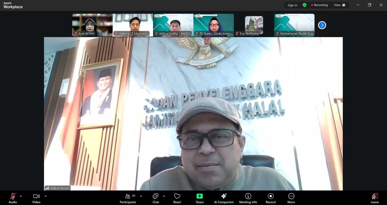 Buka Pelatihan, Kepala BPJPH Tekankan Pentingnya Peran Penyelia Halal dalam Menjaga Konsistensi Kehalalan Produk di Perusahaan