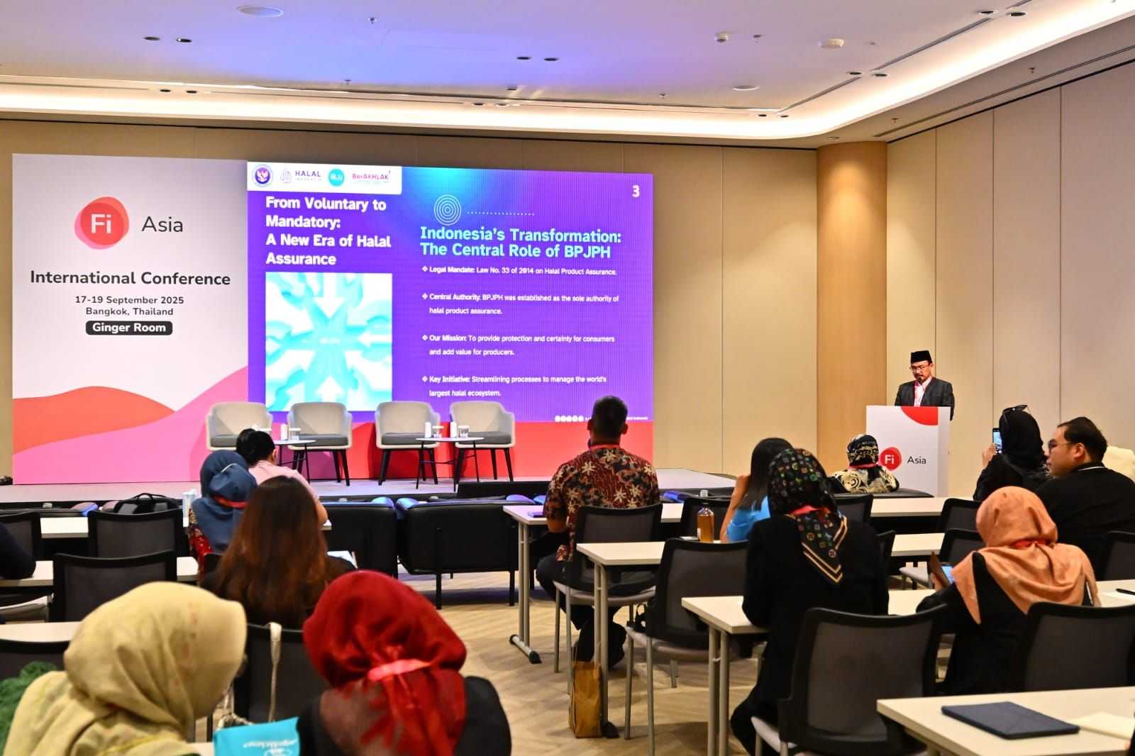 BPJPH Tegaskan Urgensi Sertifikasi Halal dalam Industri Global di Ajang Fi Asia 2025 Bangkok 