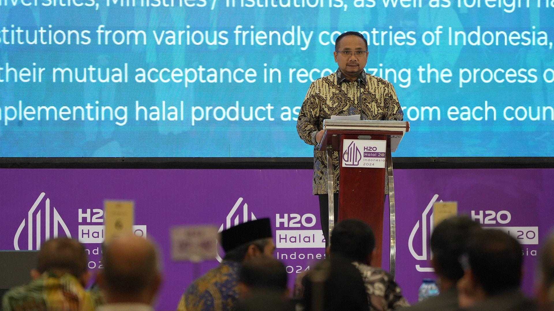 Buka Forum H20, Menag Apresiasi BPJPH atas Capaian Penyelenggaraan Jaminan Produk Halal   