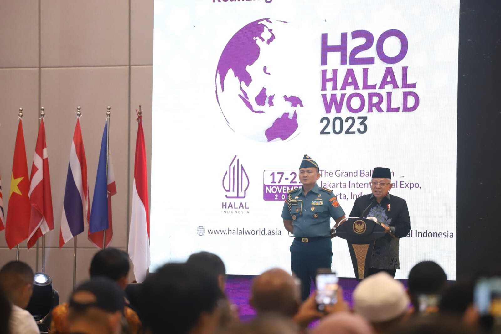 Buka H20-Halal World 2023, Wapres Dorong Penerapan Standar Halal Global 
