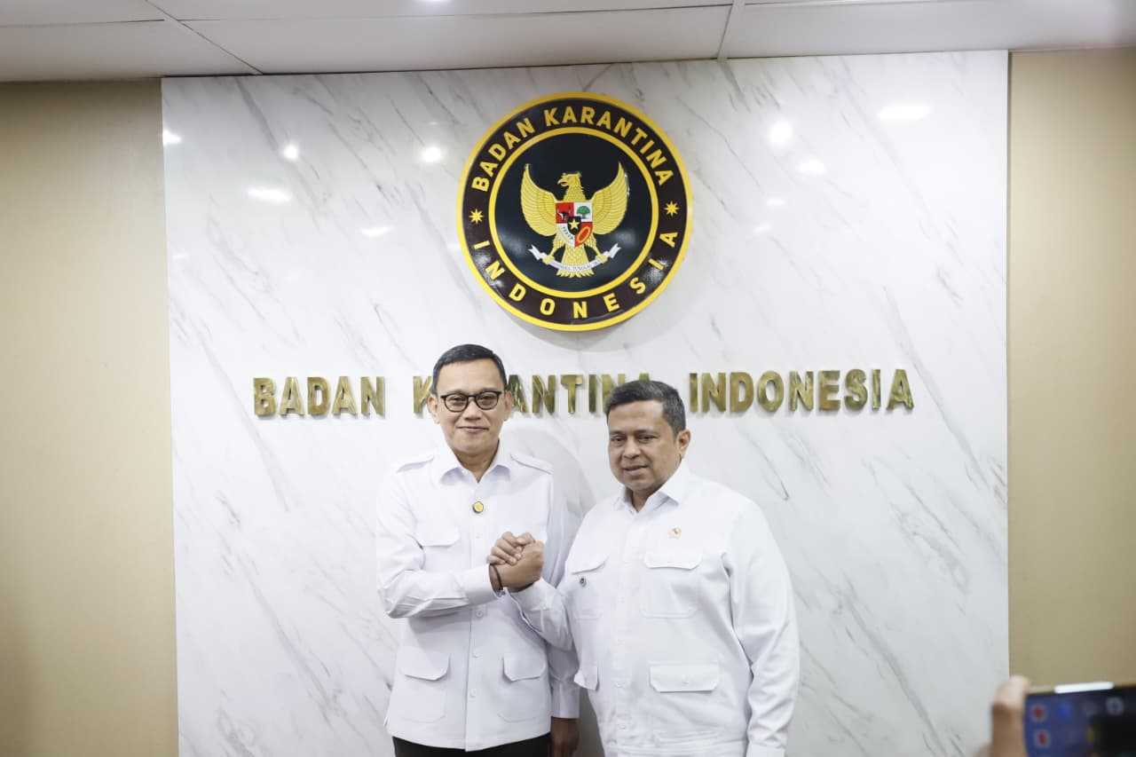 Kepala BPJPH dan Kepala Barantin Bahas Penguatan Sinergi untuk Keterjaminan Lalu Lintas Produk yang Sehat dan Halal 