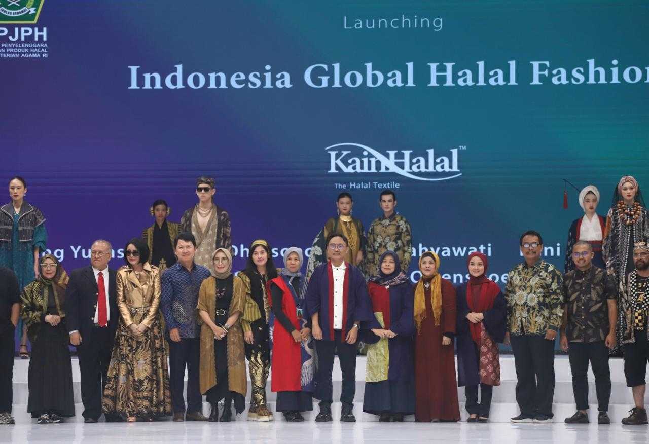 BPJPH Bersama Industri Tekstil dan Designer Launching Indonesia Global Halal Fashion, Wujudkan Indonesia Kiblat Fesyen Dunia